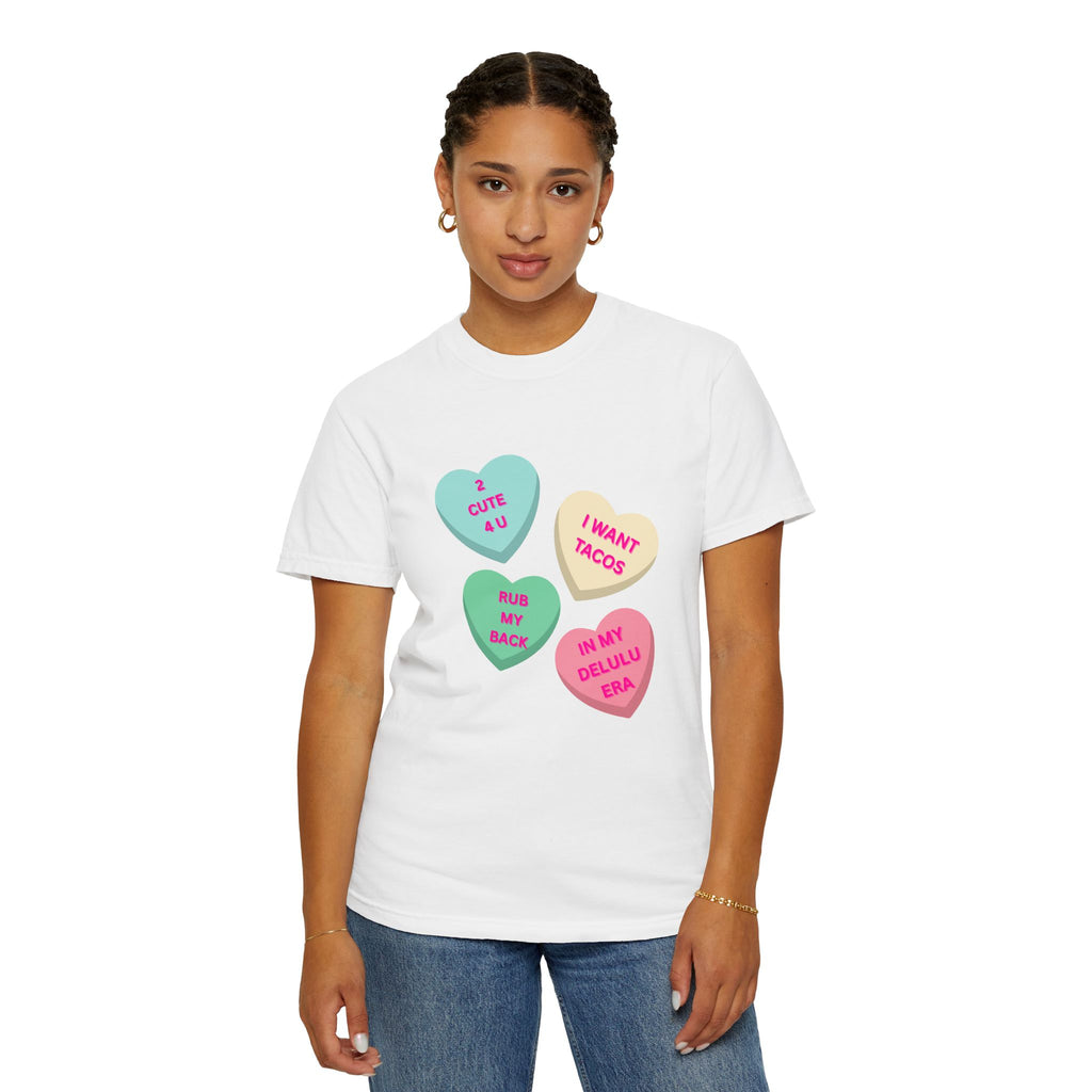 Conversation Heart Graphic T-Shirt