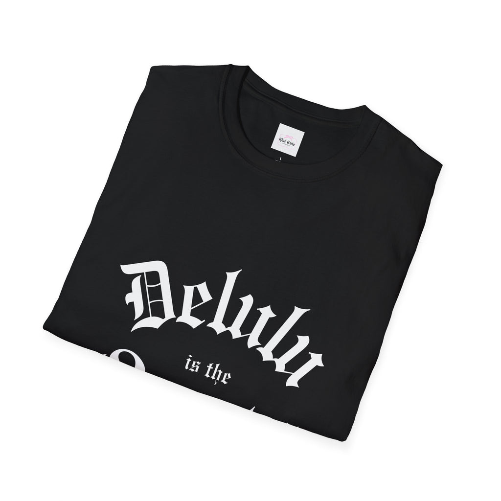 Delulu is the Solulu Black Tshirt