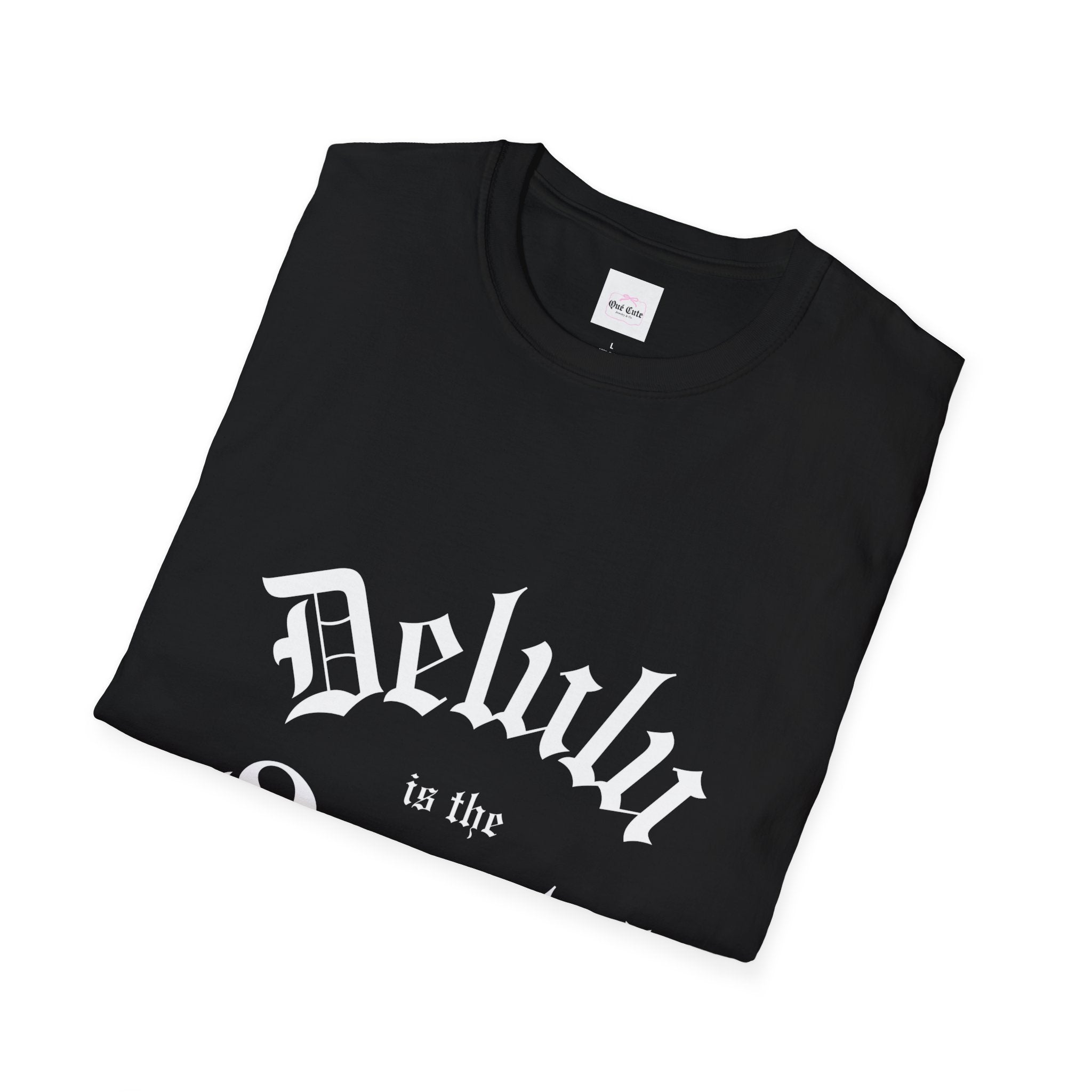 Delulu is the Solulu Black Tshirt