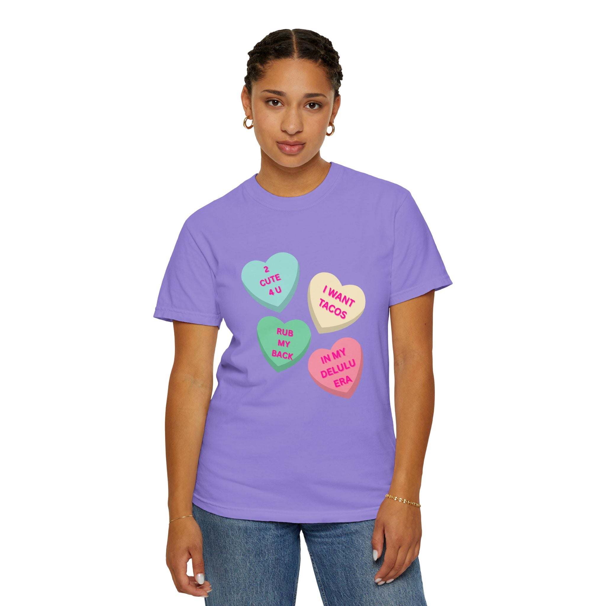 Conversation Heart Graphic T-Shirt