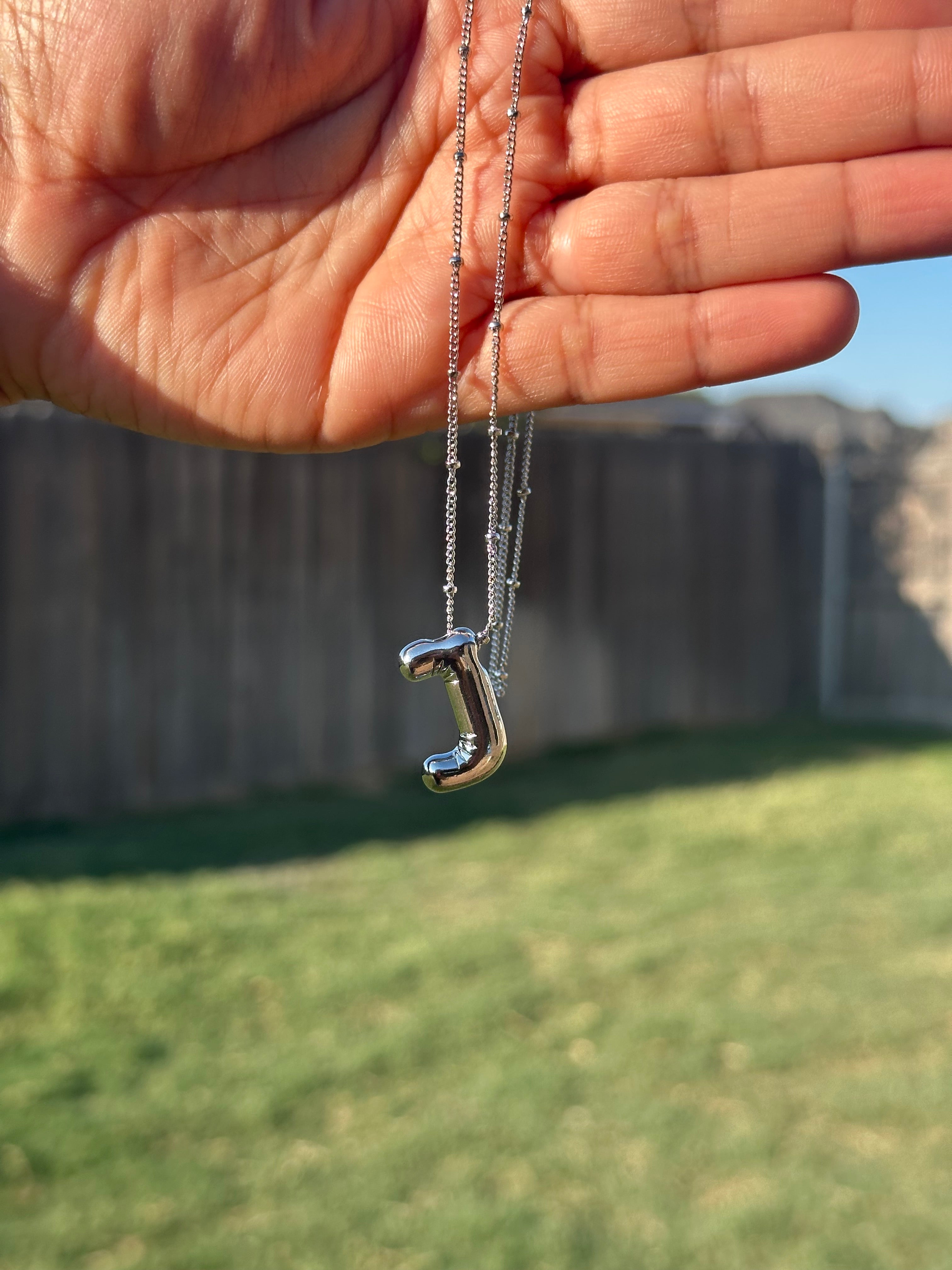 Bubble Letter Necklace
