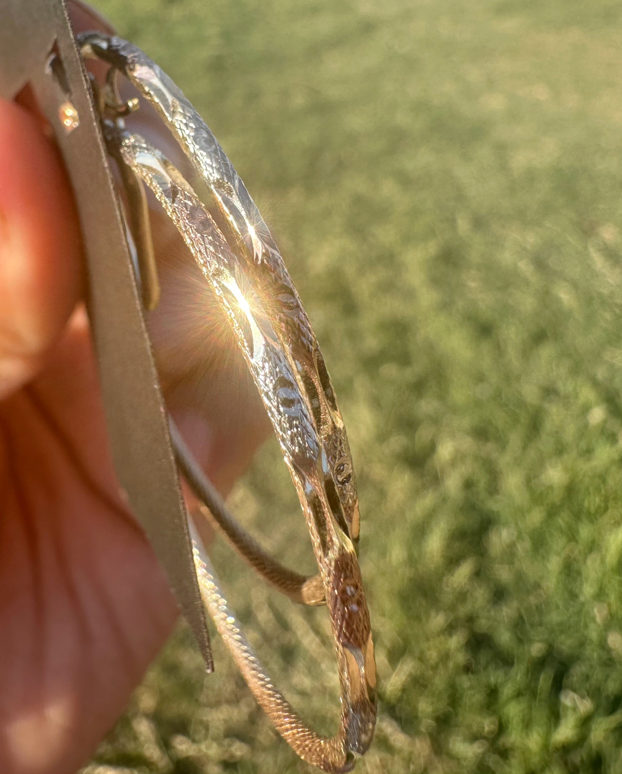 Tri Color Hoop Earrings