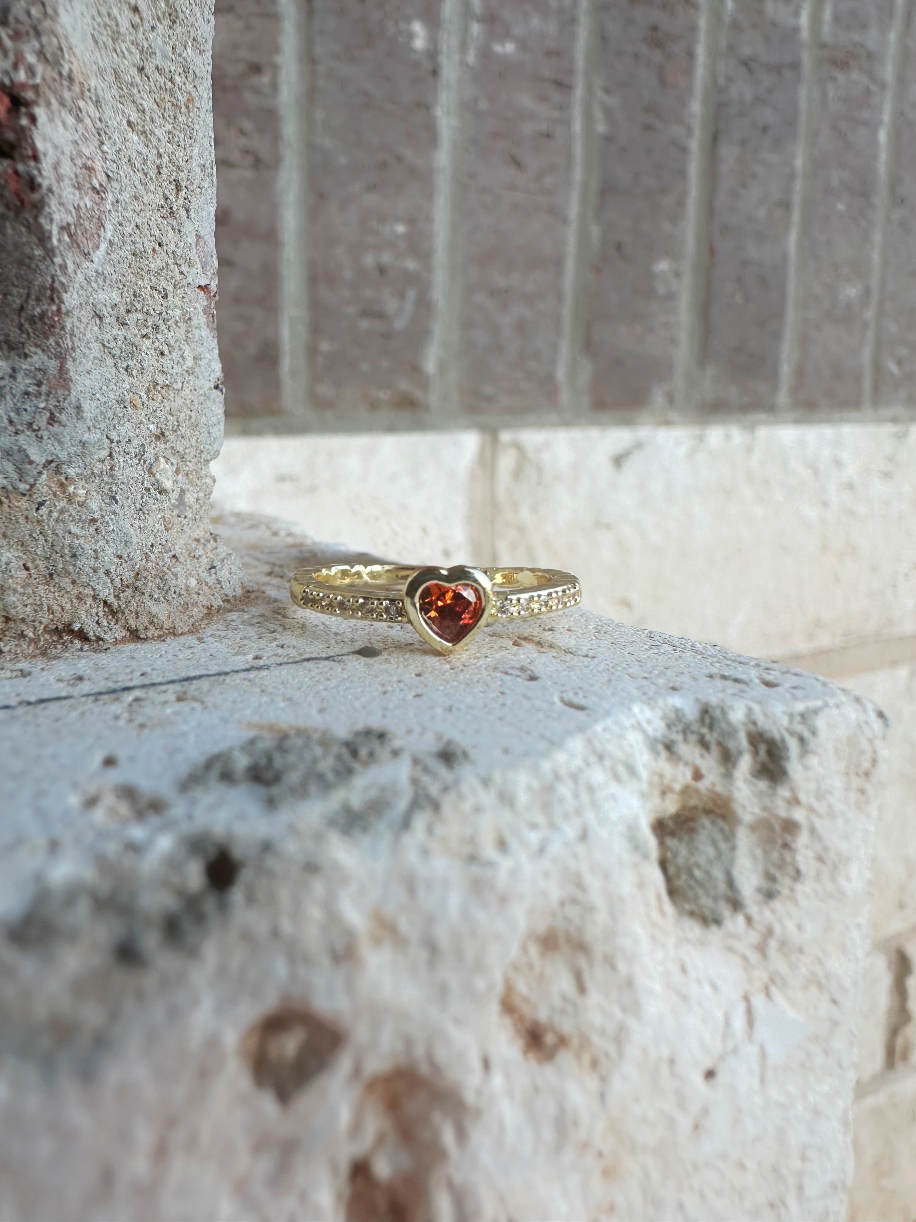 Heart Gem Ring