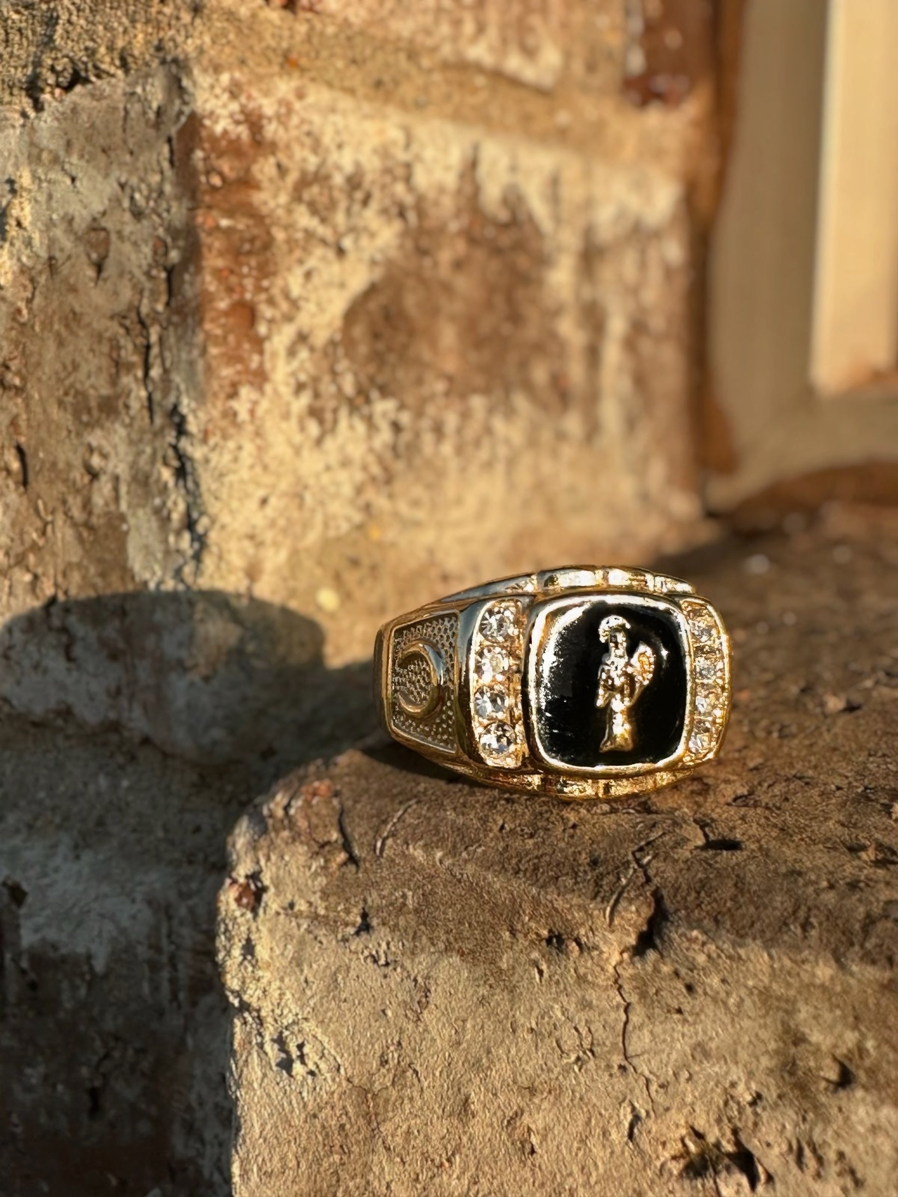 Santa Muerte Statement Ring