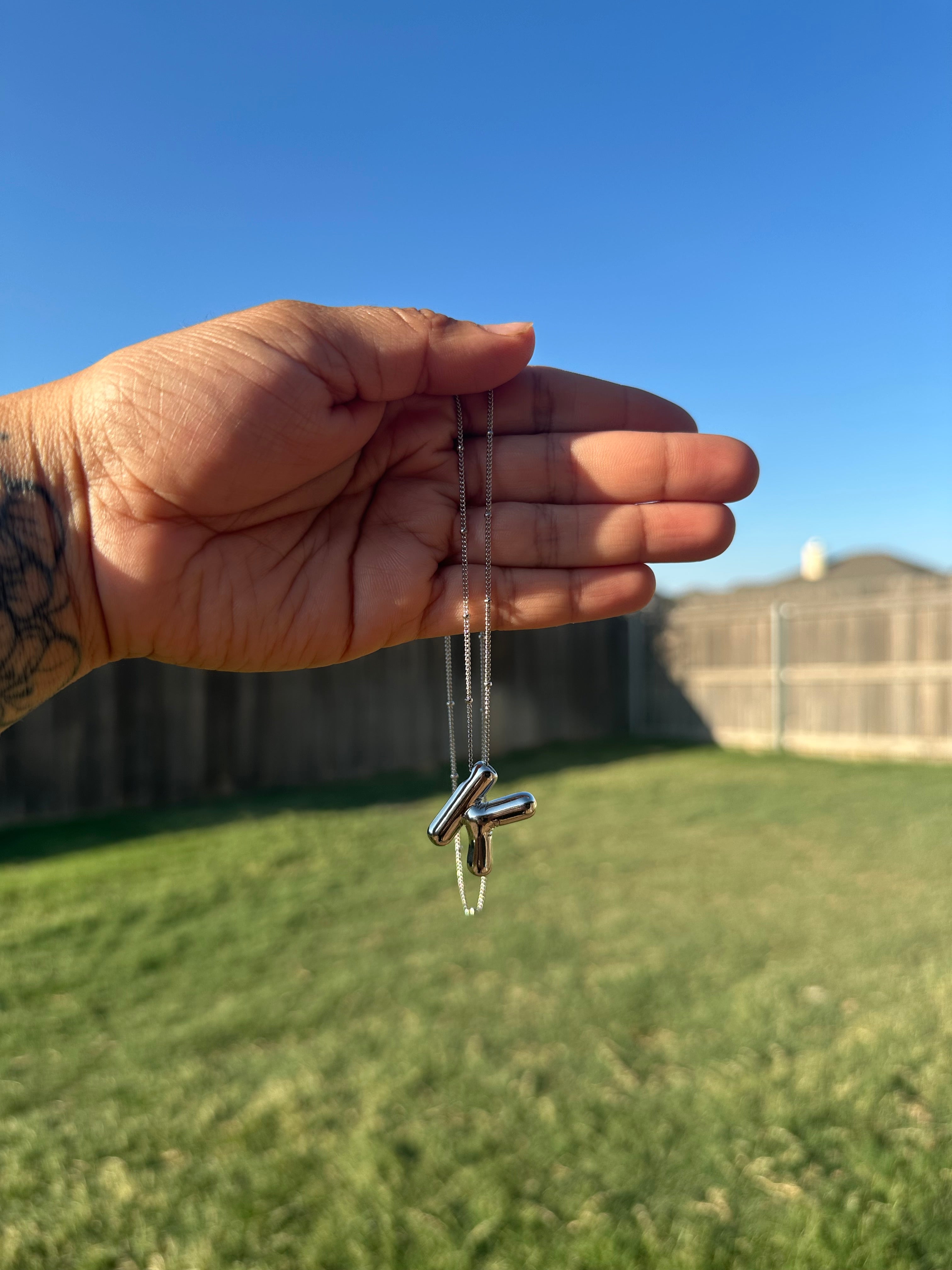 Bubble Letter Necklace