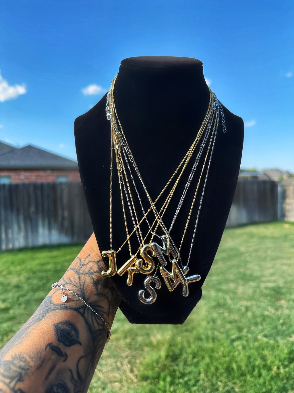 Bubble Letter Necklace