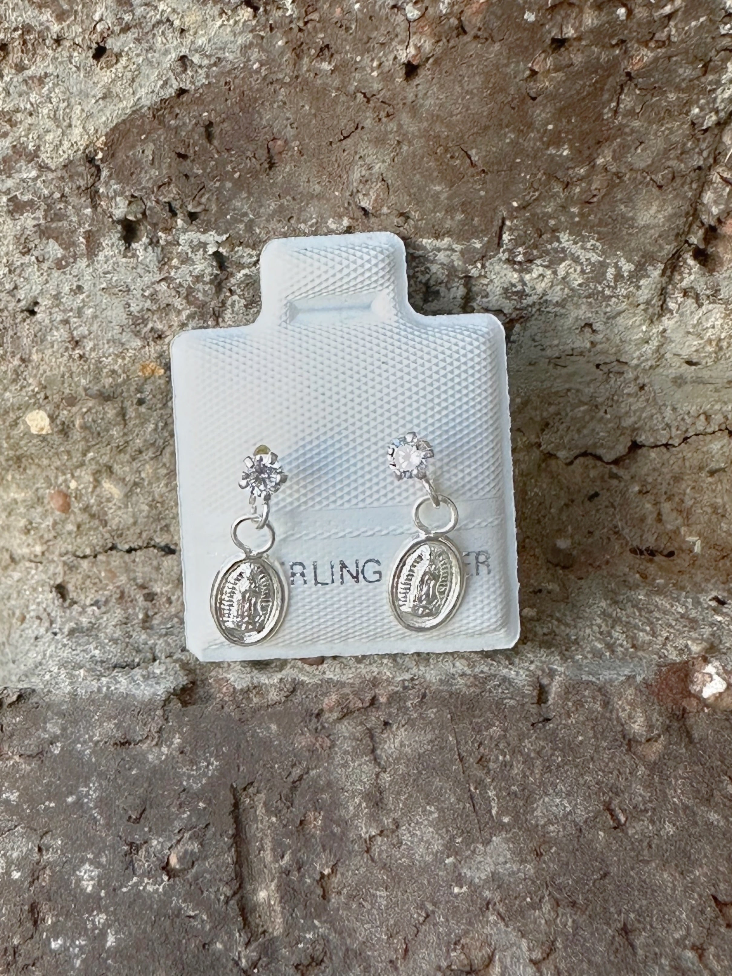 Baby Virgencita Dangling Earrings
