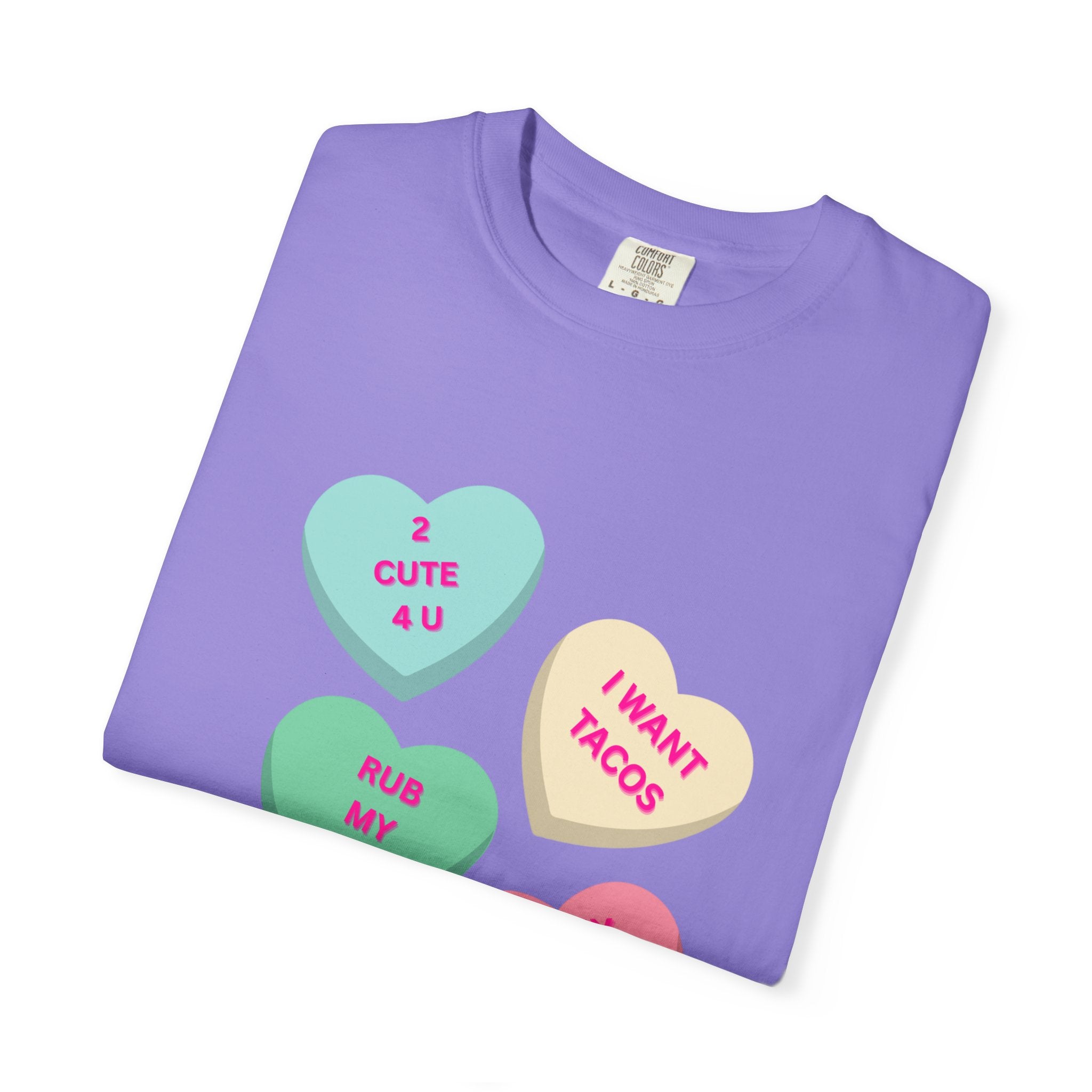 Conversation Heart Graphic T-Shirt