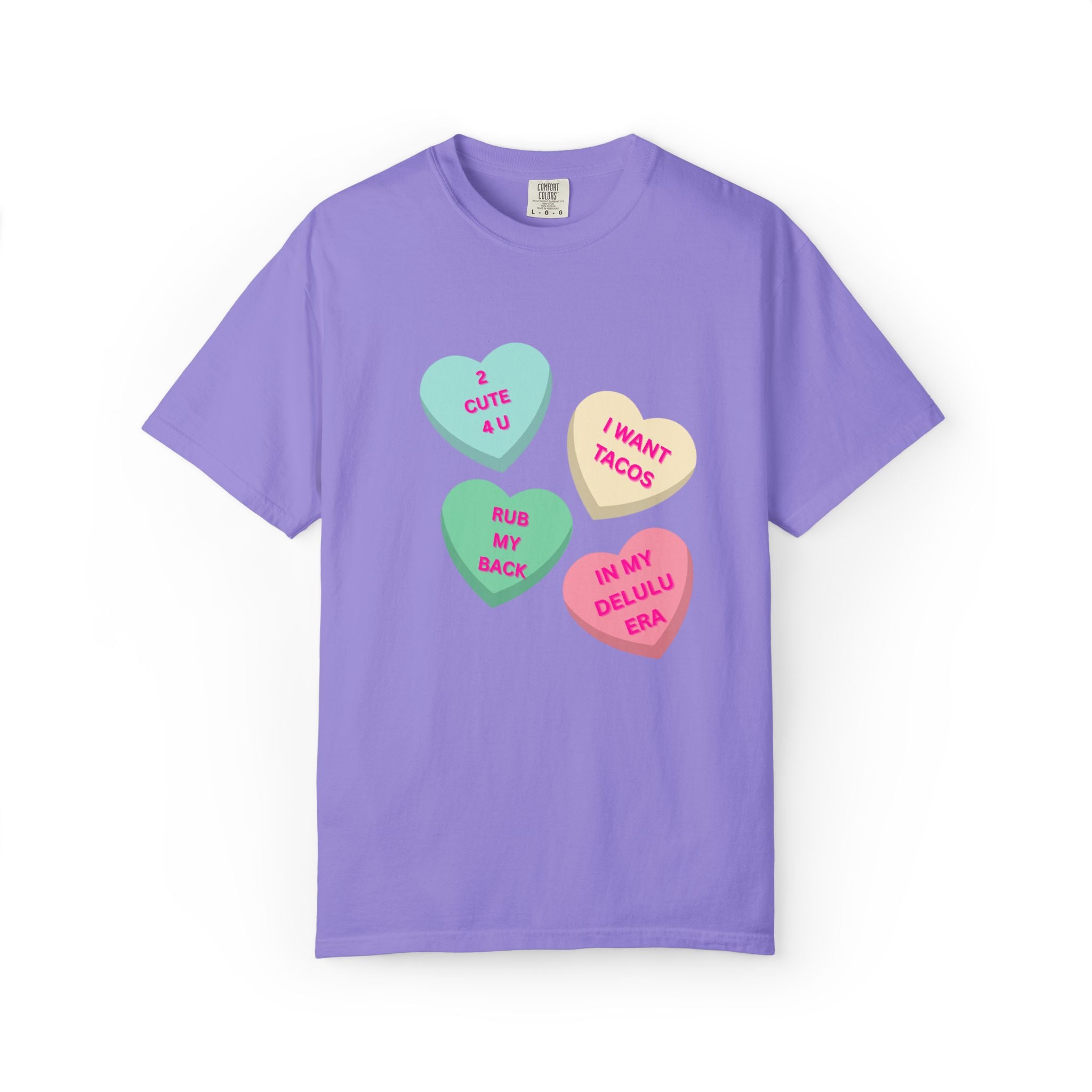 Conversation Heart Graphic T-Shirt