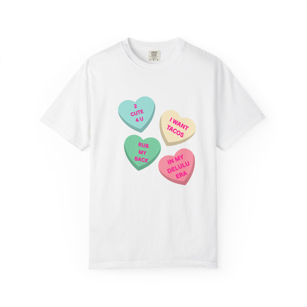 Conversation Heart Graphic T-Shirt