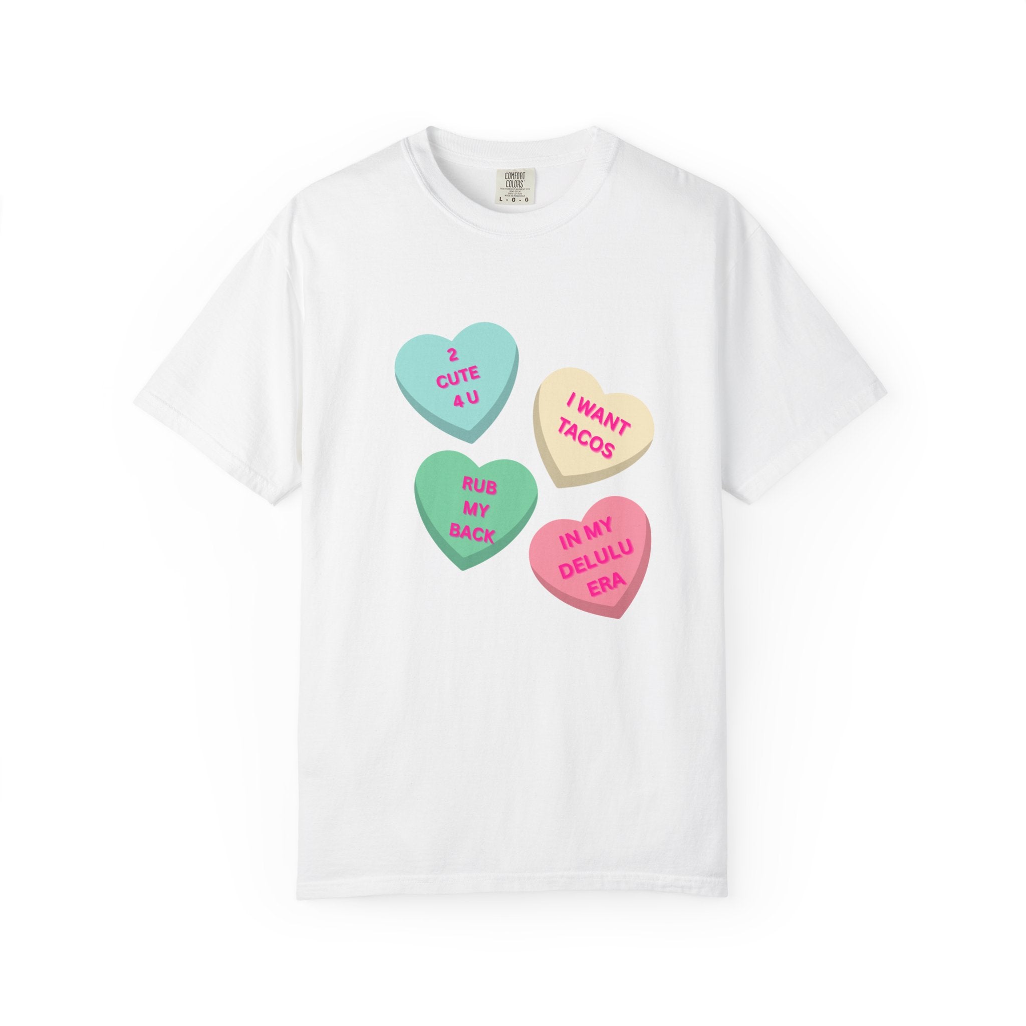 Conversation Heart Graphic T-Shirt