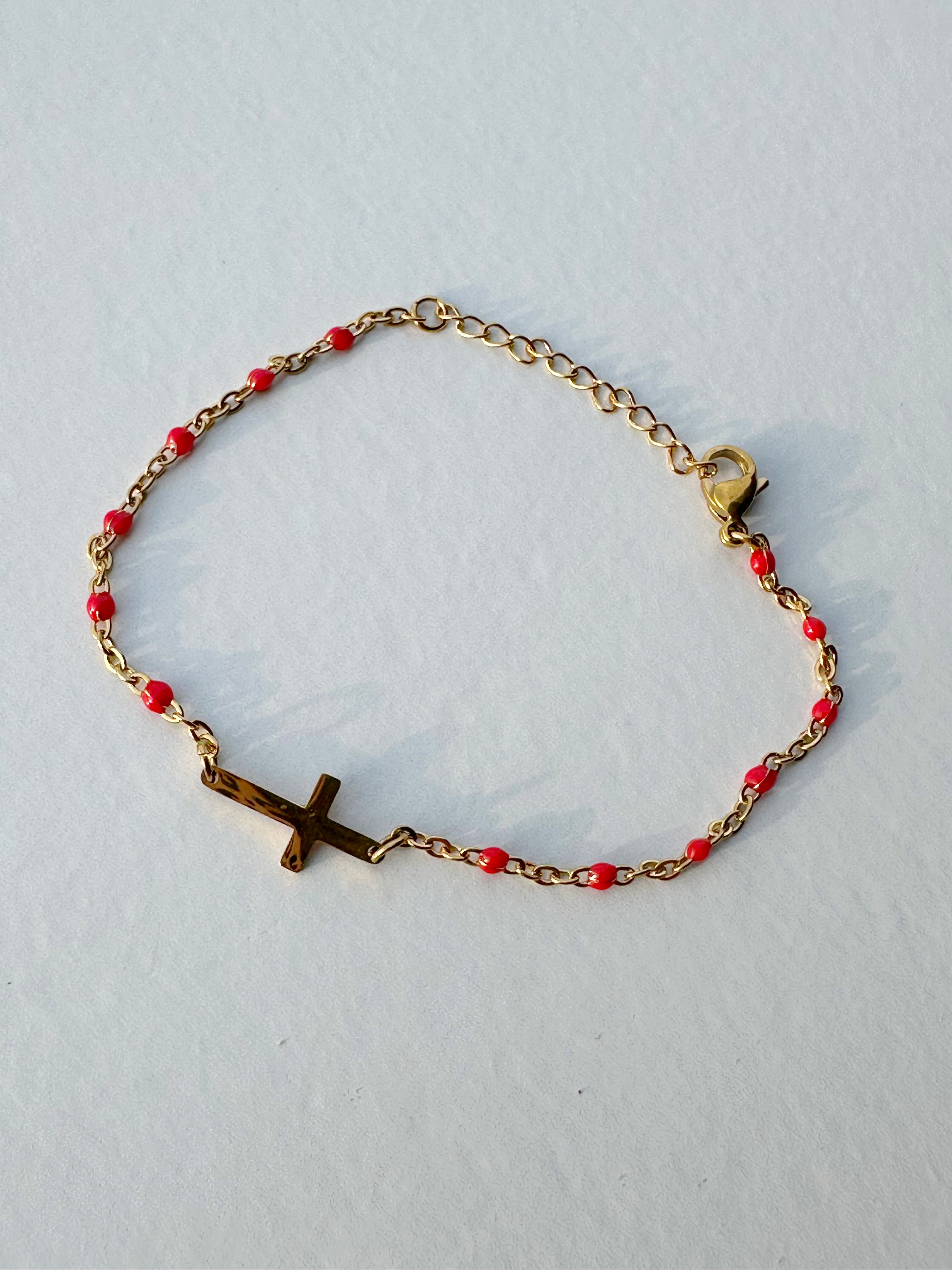 Dainty Cross Bracelet
