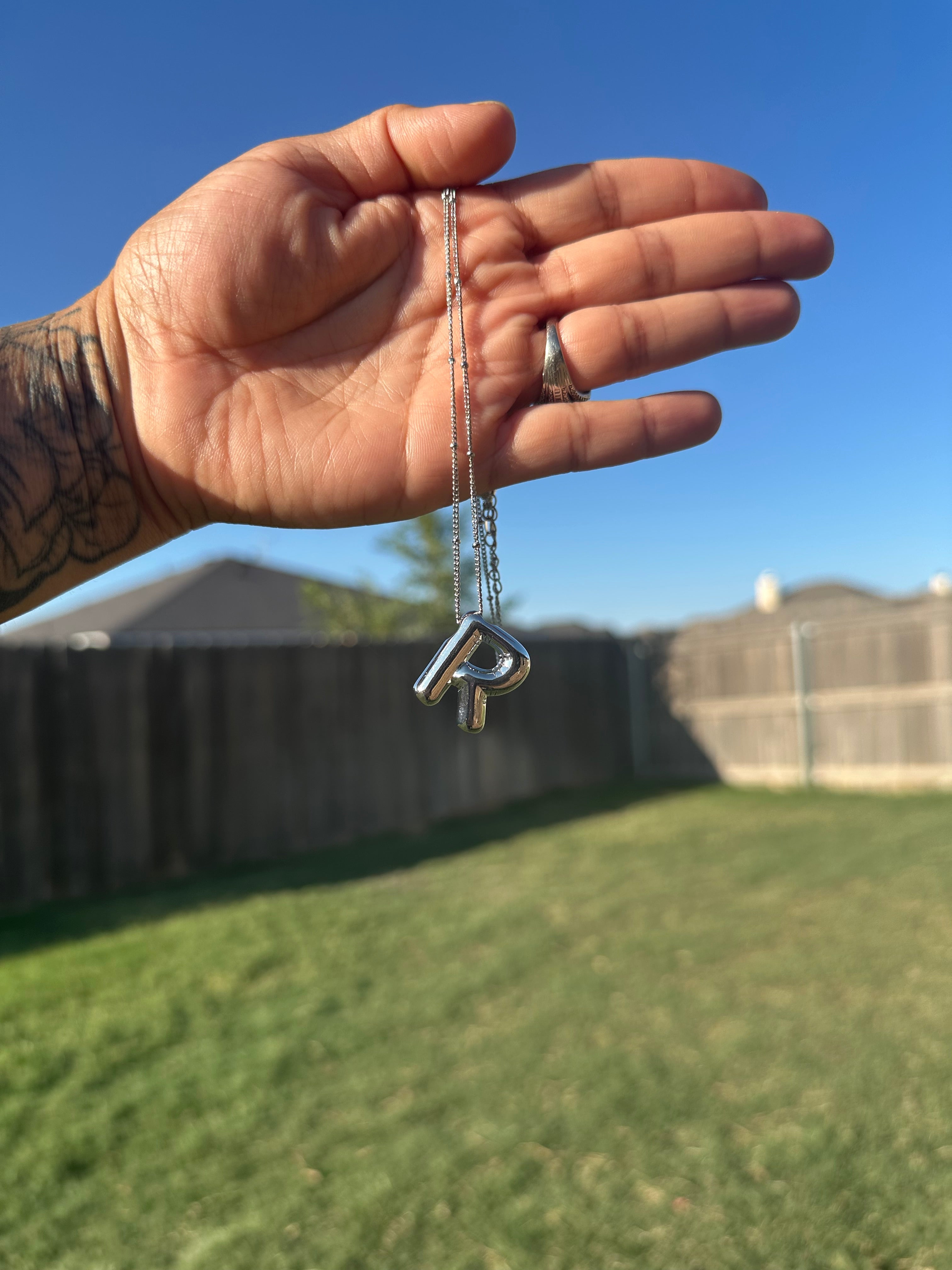 Bubble Letter Necklace