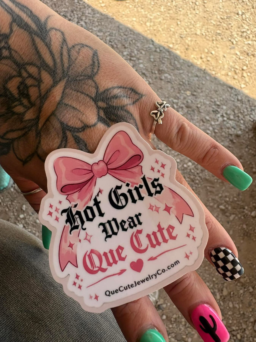 Hot Girls Wear Que Cute Sticker