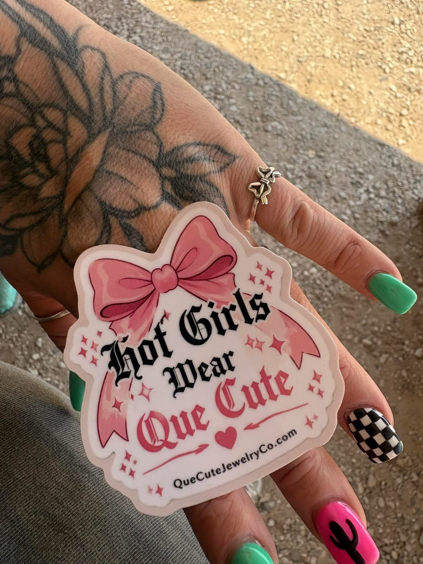 Hot Girls Wear Que Cute Sticker