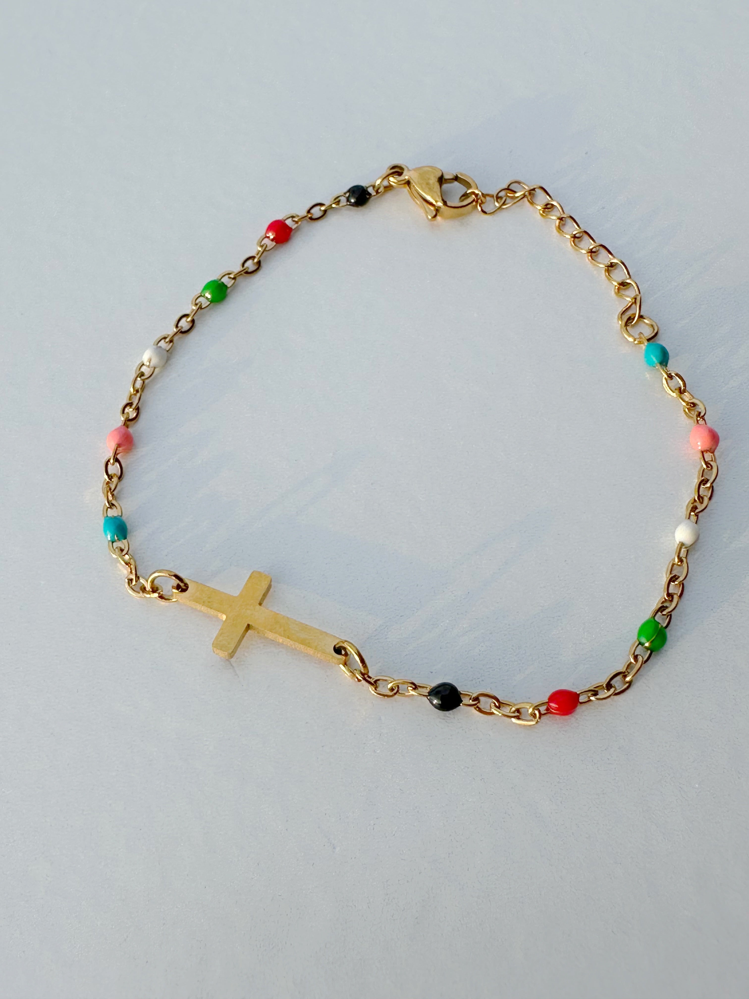 Dainty Cross Bracelet