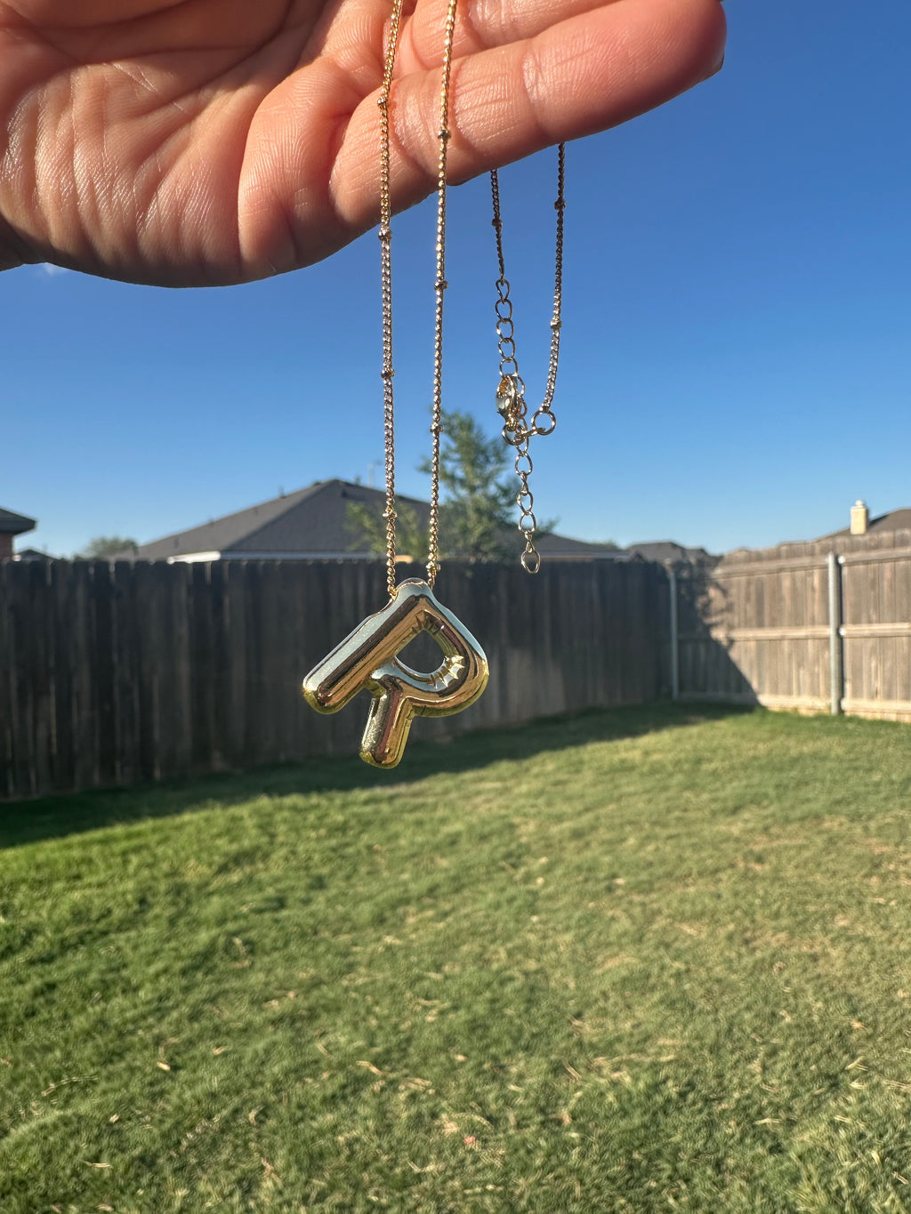 Bubble Letter Necklace