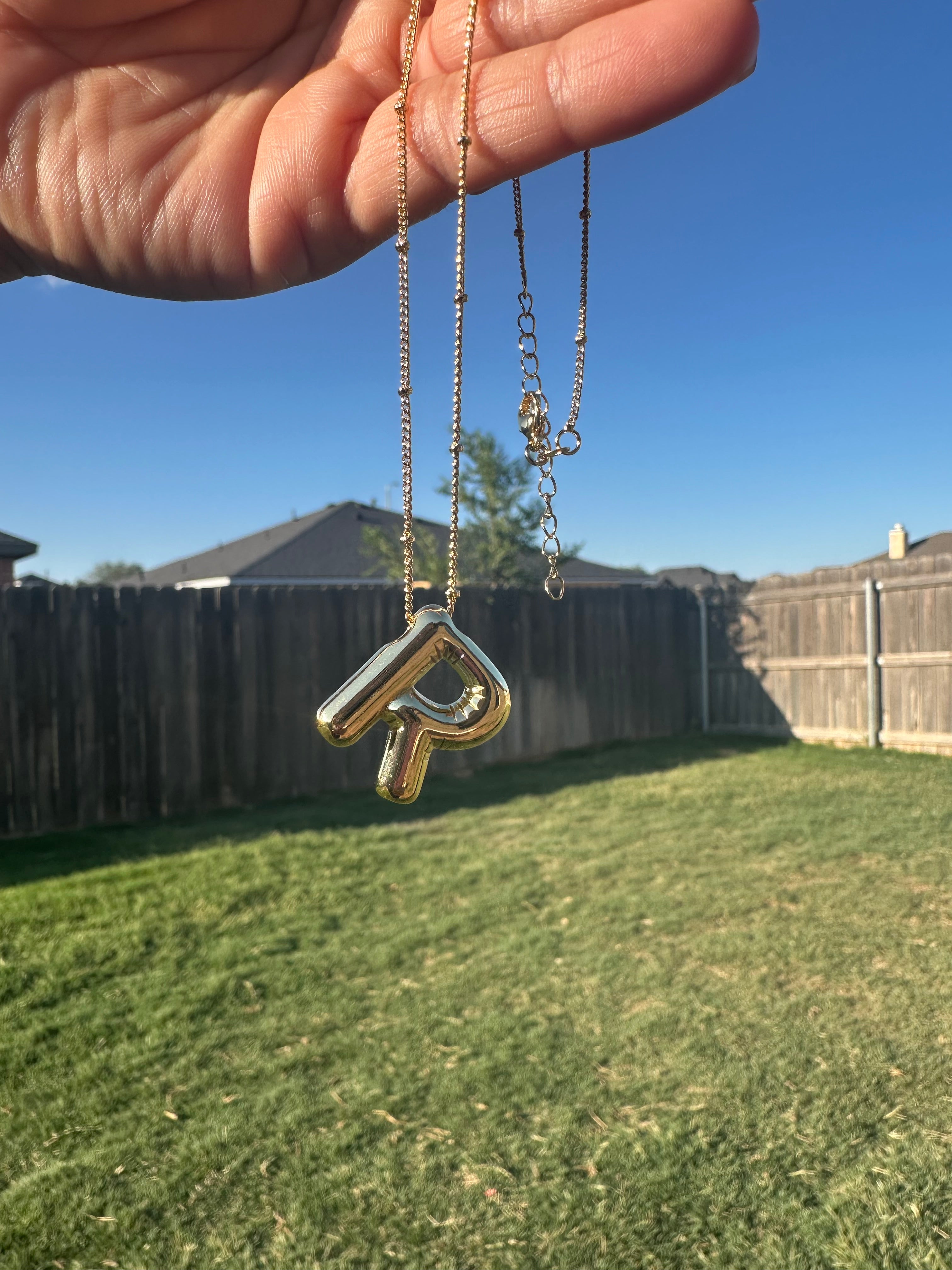 Bubble Letter Necklace