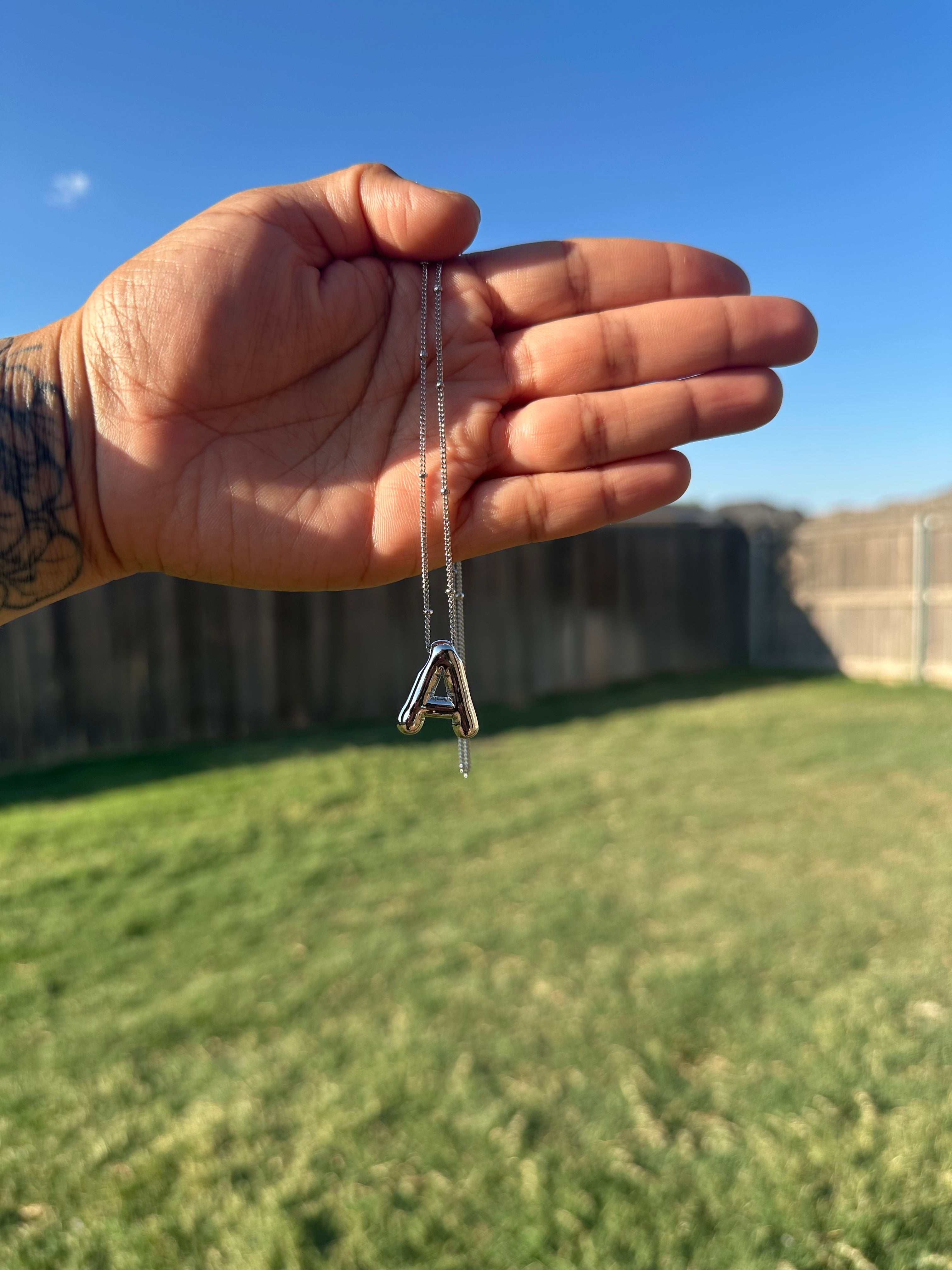 Bubble Letter Necklace