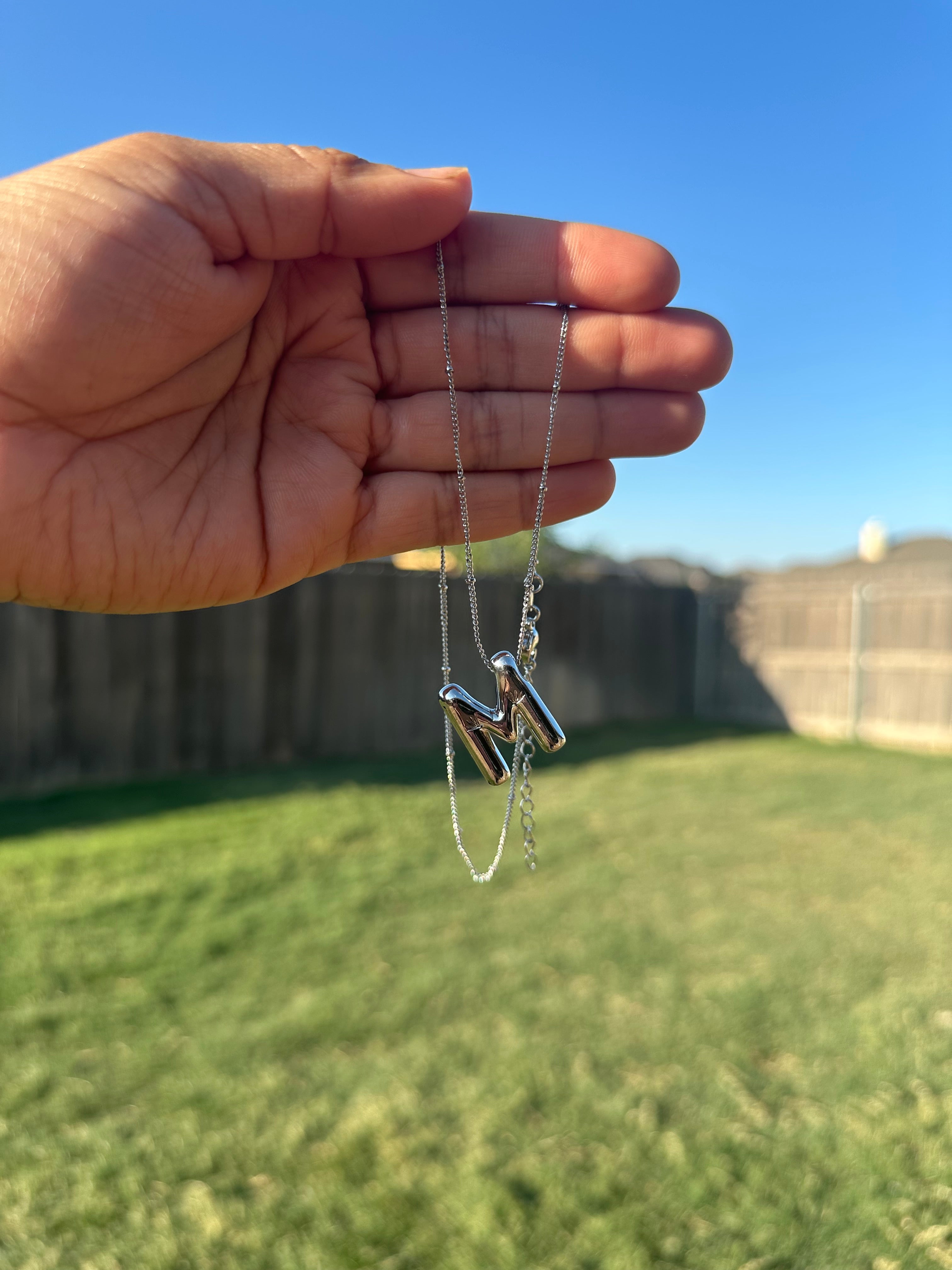 Bubble Letter Necklace