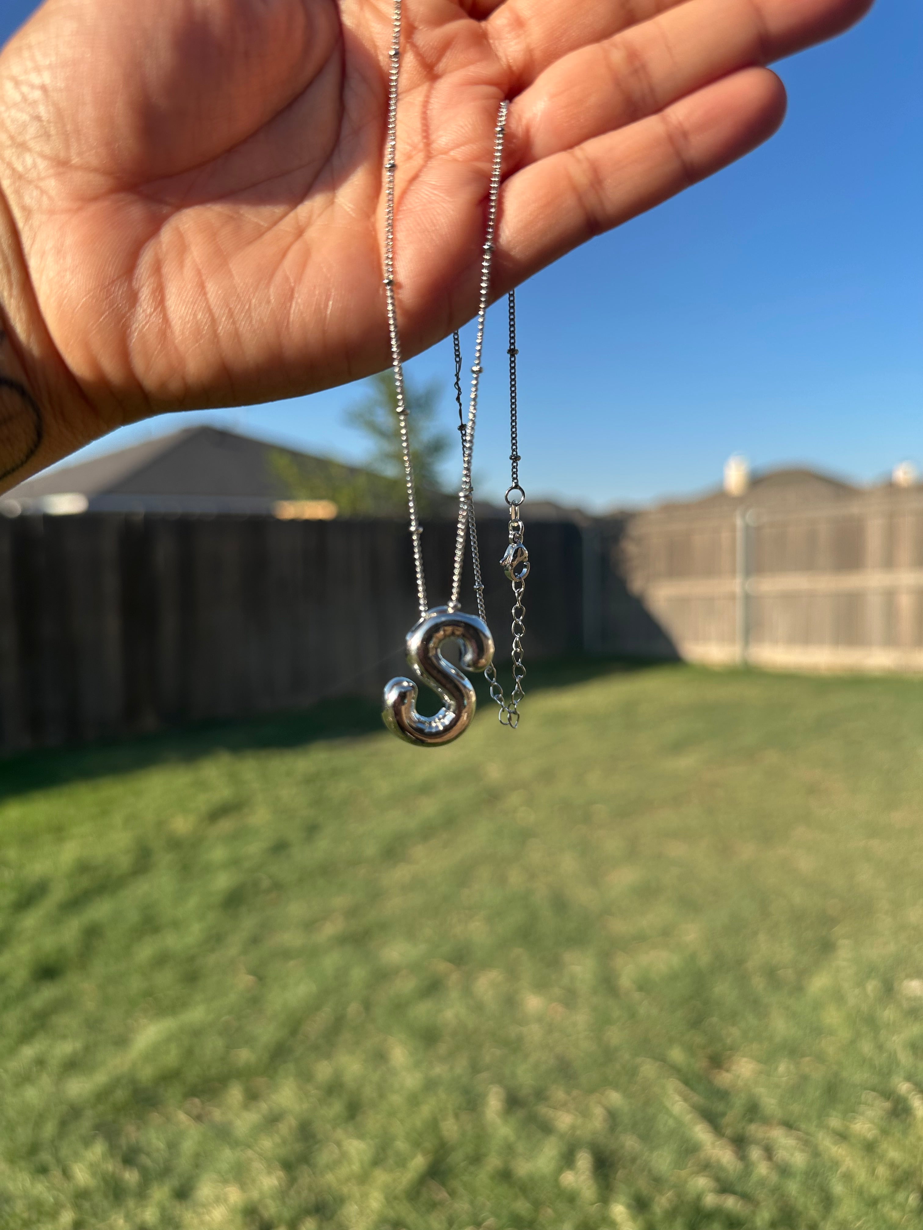 Bubble Letter Necklace