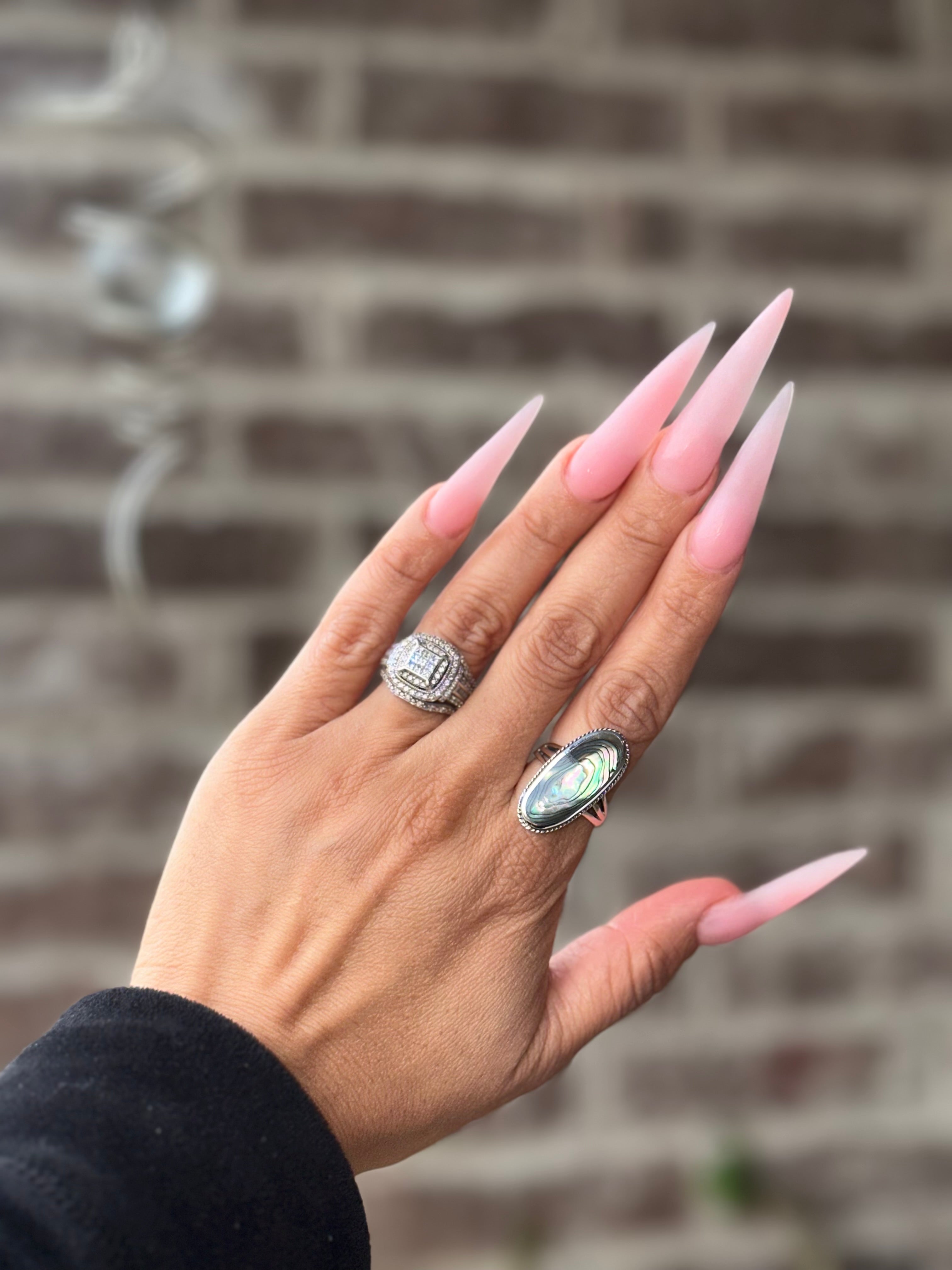 Oval Abolone Shell Ring