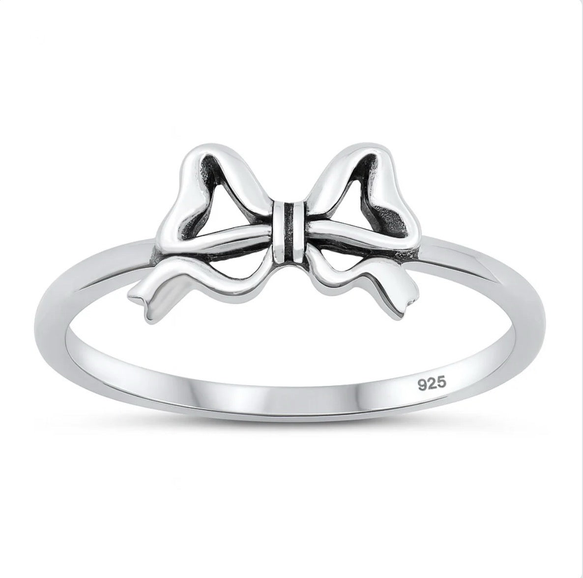 Silver Bow Ring