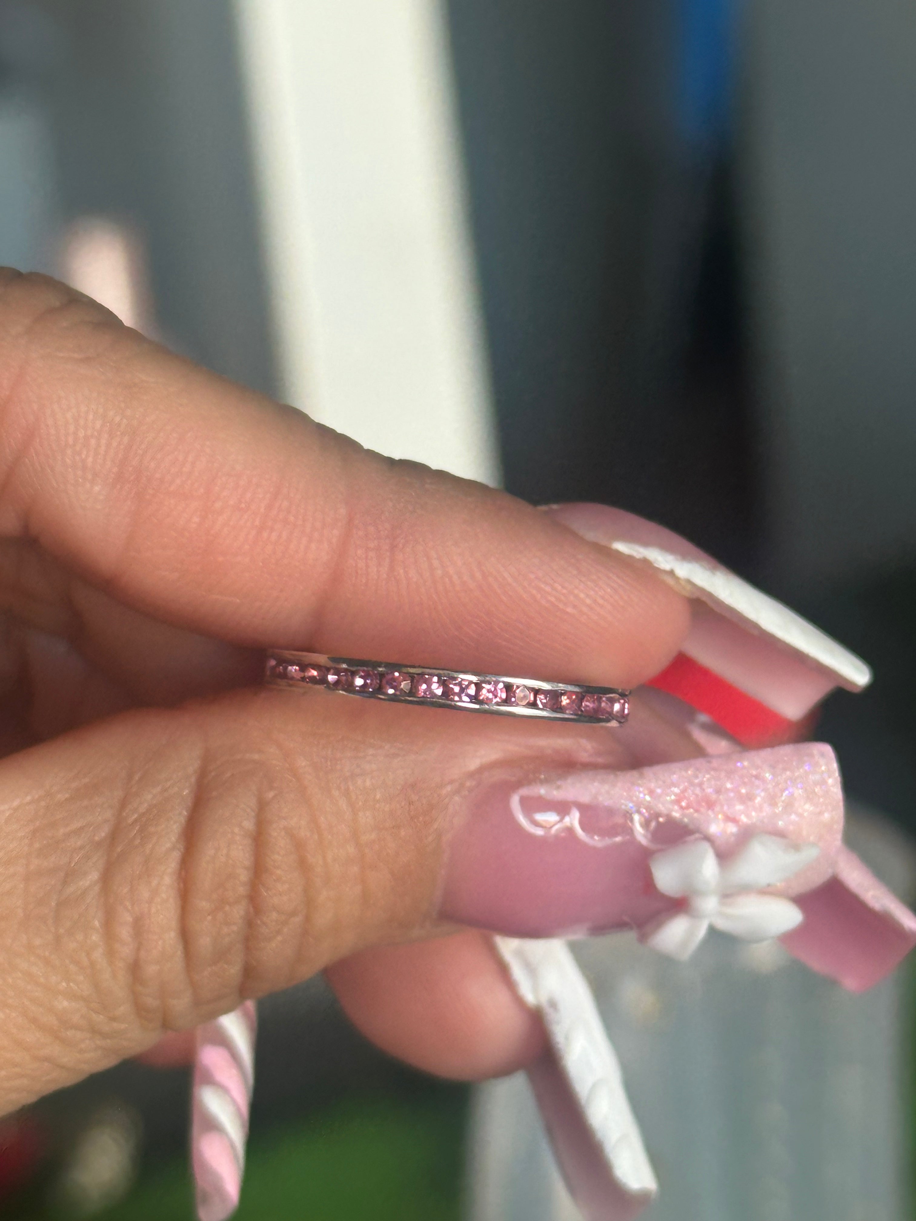 Band with Pink Stones