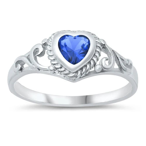 CZ Heart Ring