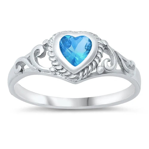 CZ Heart Ring