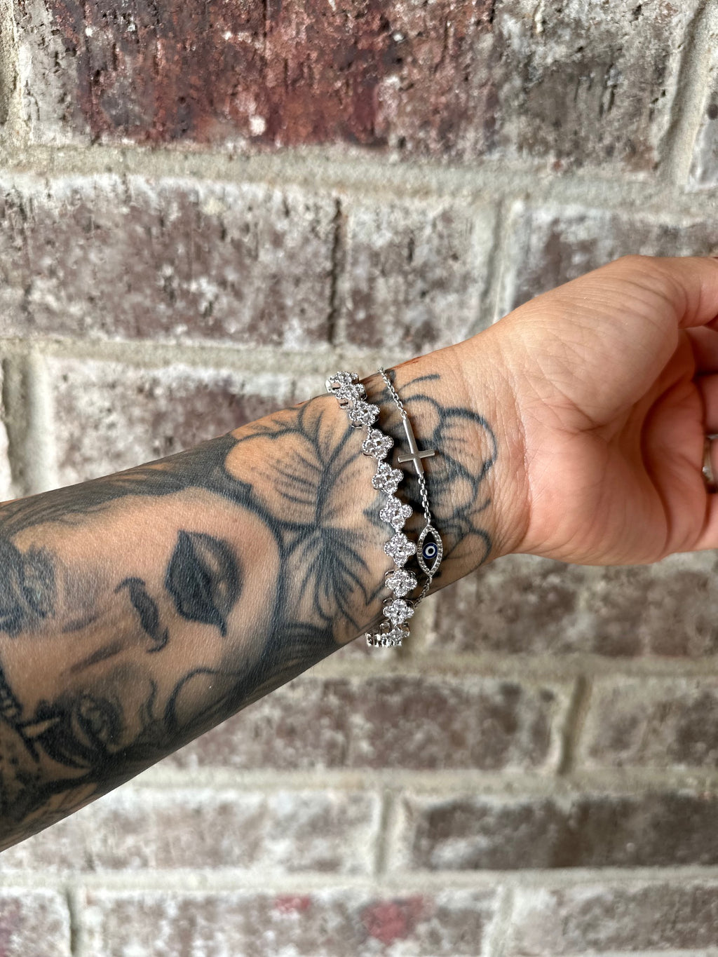 CZ Clover Bracelet