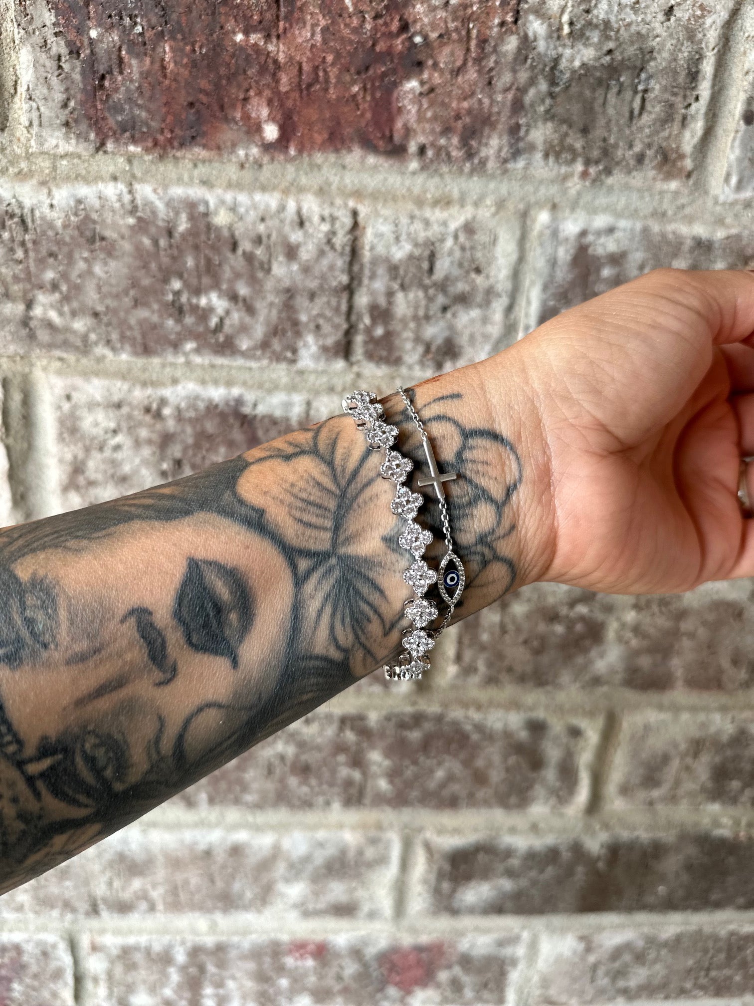 CZ Clover Bracelet