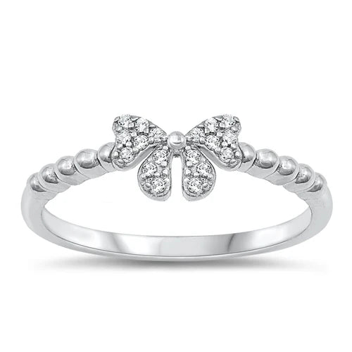 CZ Bow Ring