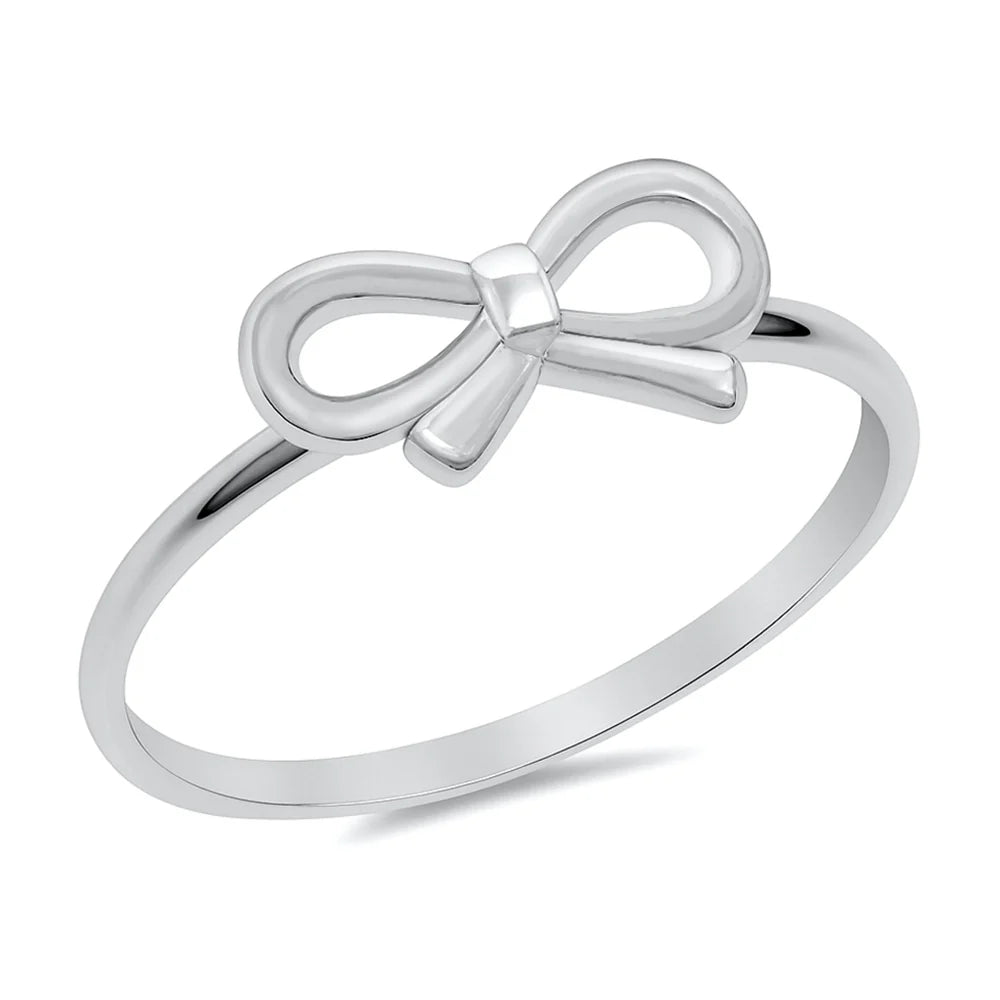 Silver Bow Ring